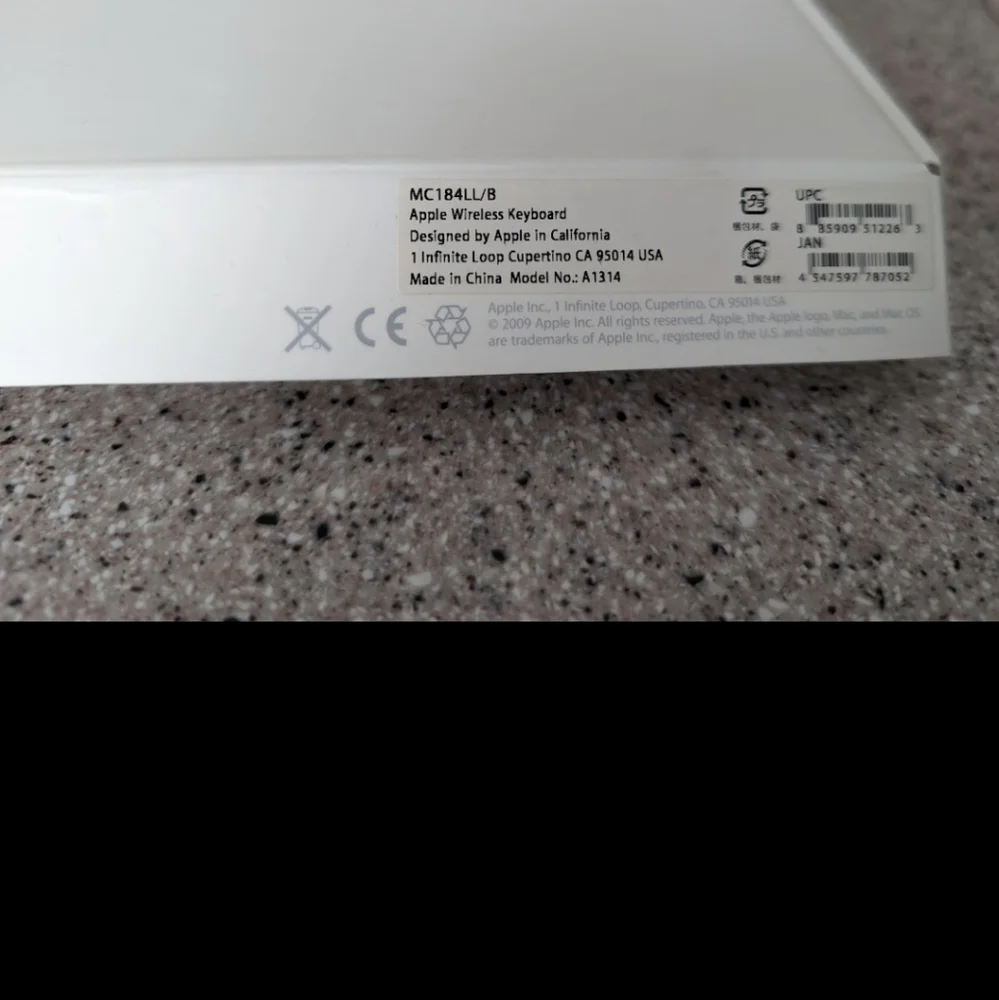 Apple wireless keyboard